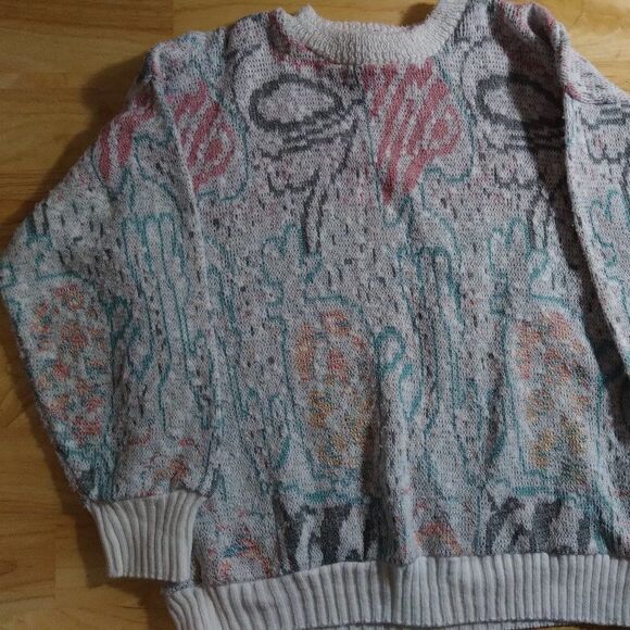 Vintage Western Sportswear Abstract Pattern Knit Sweater - Picture 3 of 8